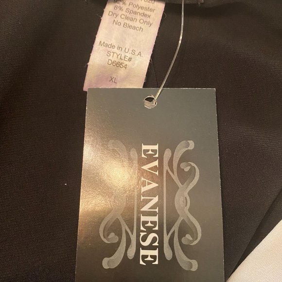 EVANESE BRAND BLACK & WHITE HIGH WAISTED DRESS - NEW WITH THE TAGS - Picture 3 of 3